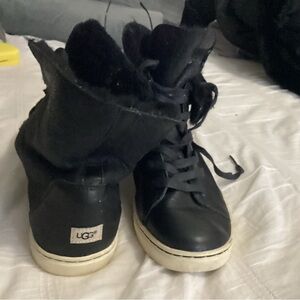UGG Black Leather High-Tops